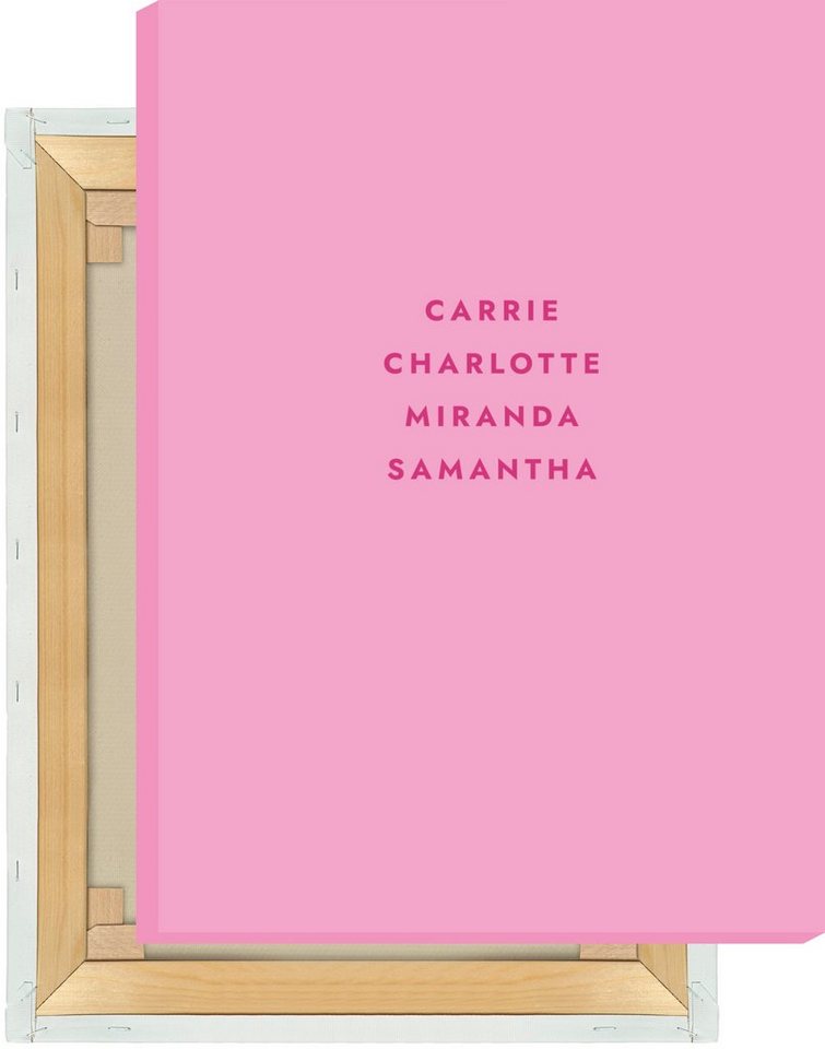 MOTIVISSO Leinwandbild Sex And The City - Carrie Charlotte Miranda Samantha von MOTIVISSO