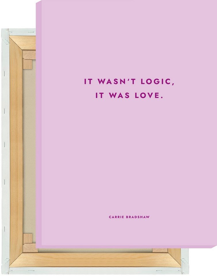 MOTIVISSO Leinwandbild Sex And The City - It Wasn't Logic, It Was Love von MOTIVISSO