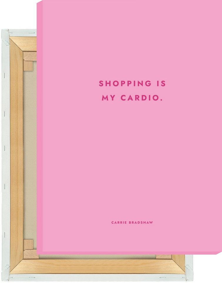 MOTIVISSO Leinwandbild Sex And The City - Shopping Is My Cardio von MOTIVISSO