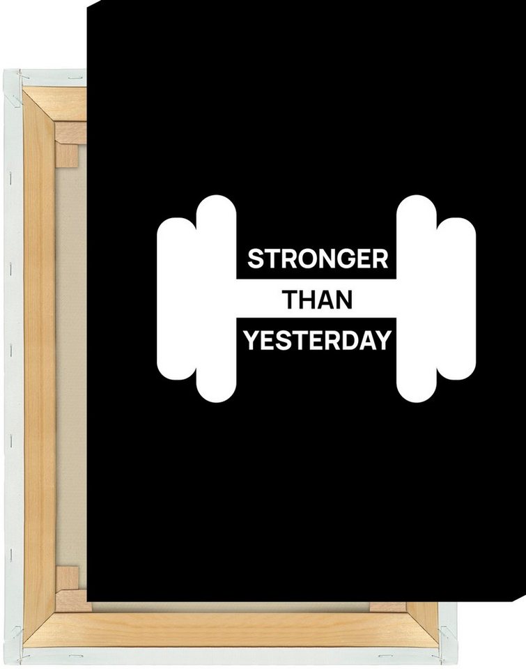 MOTIVISSO Leinwandbild Stronger Than Yesterday von MOTIVISSO