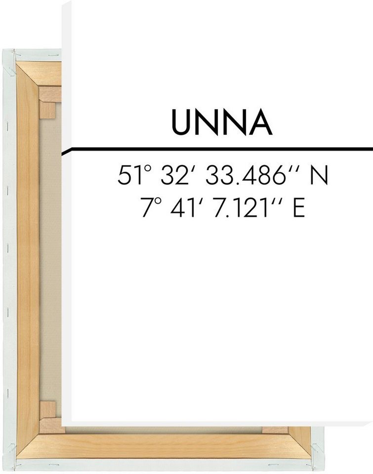 MOTIVISSO Leinwandbild Unna Koordinaten #2 von MOTIVISSO