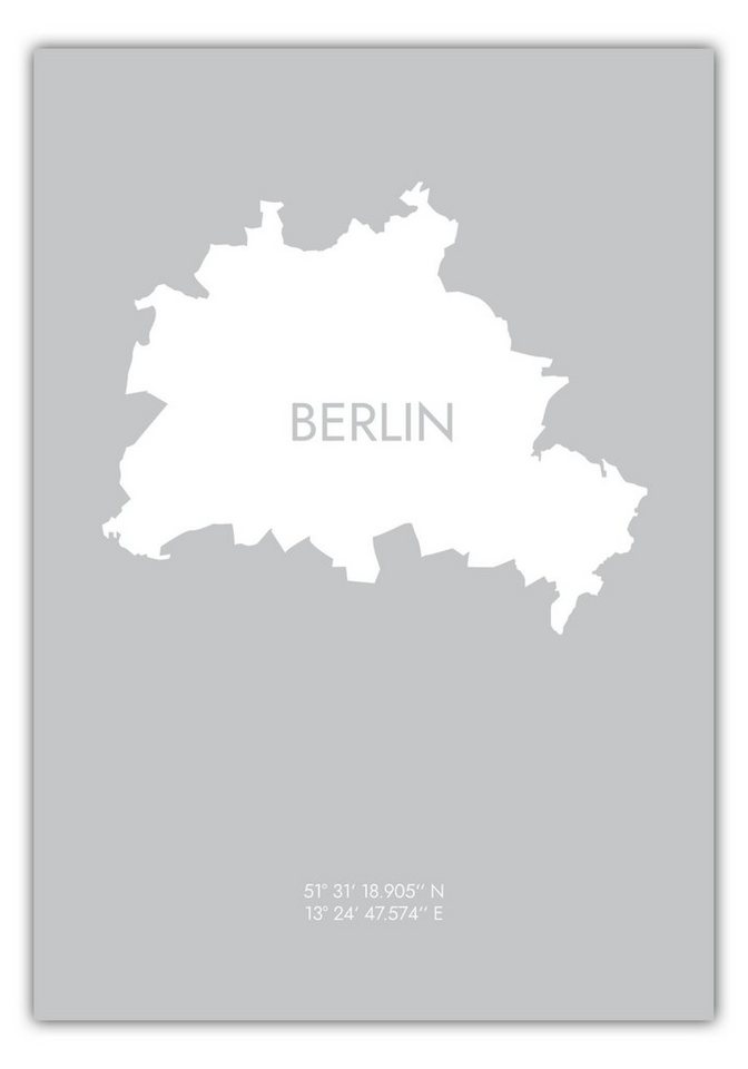 MOTIVISSO Poster Berlin Koordinaten #6 von MOTIVISSO