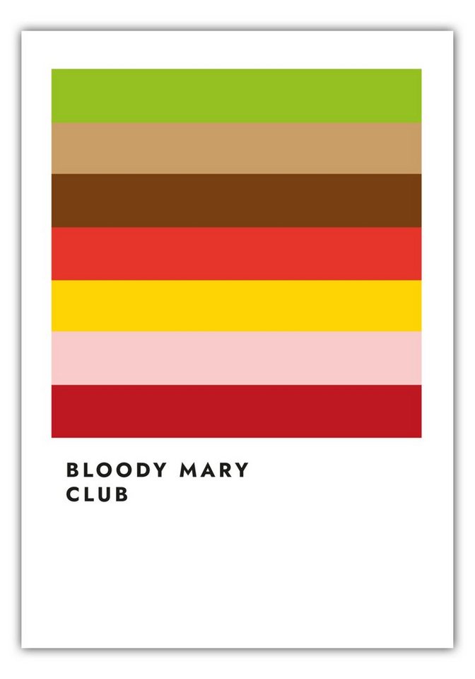 MOTIVISSO Poster Bloody Mary Club von MOTIVISSO