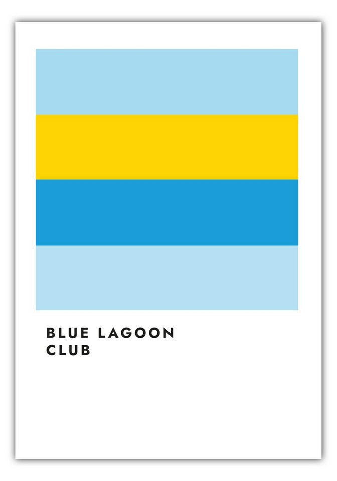 MOTIVISSO Poster Blue Lagoon Club von MOTIVISSO