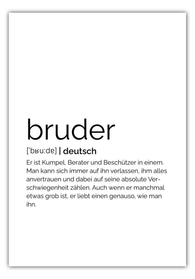 MOTIVISSO Poster Bruder von MOTIVISSO