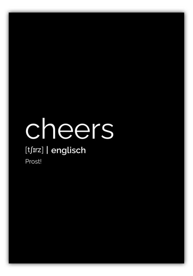 MOTIVISSO Poster Cheers (Englisch: Prost) von MOTIVISSO