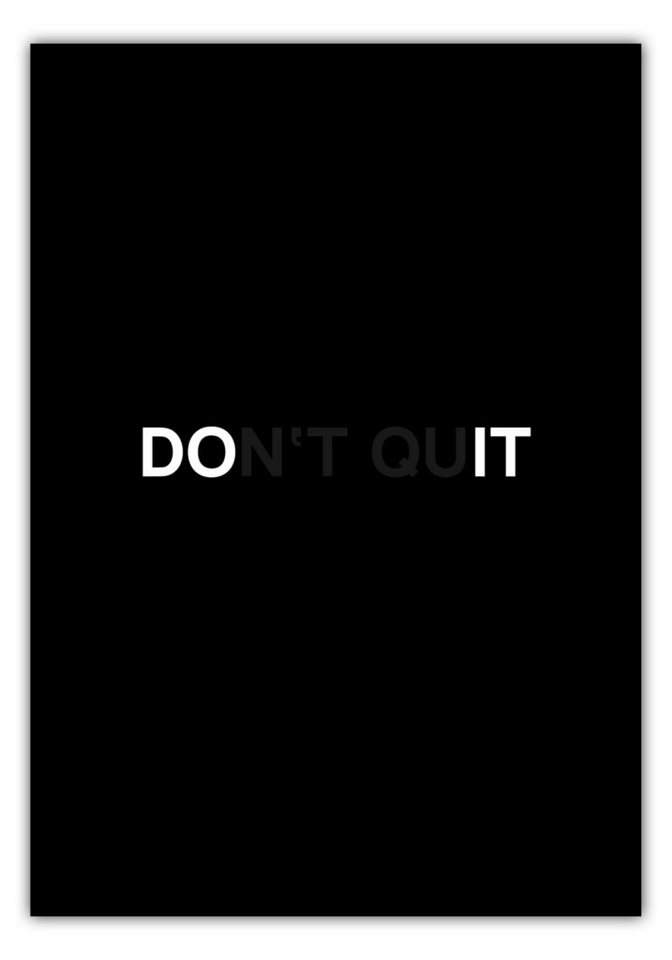MOTIVISSO Poster Don't Quit Do It von MOTIVISSO