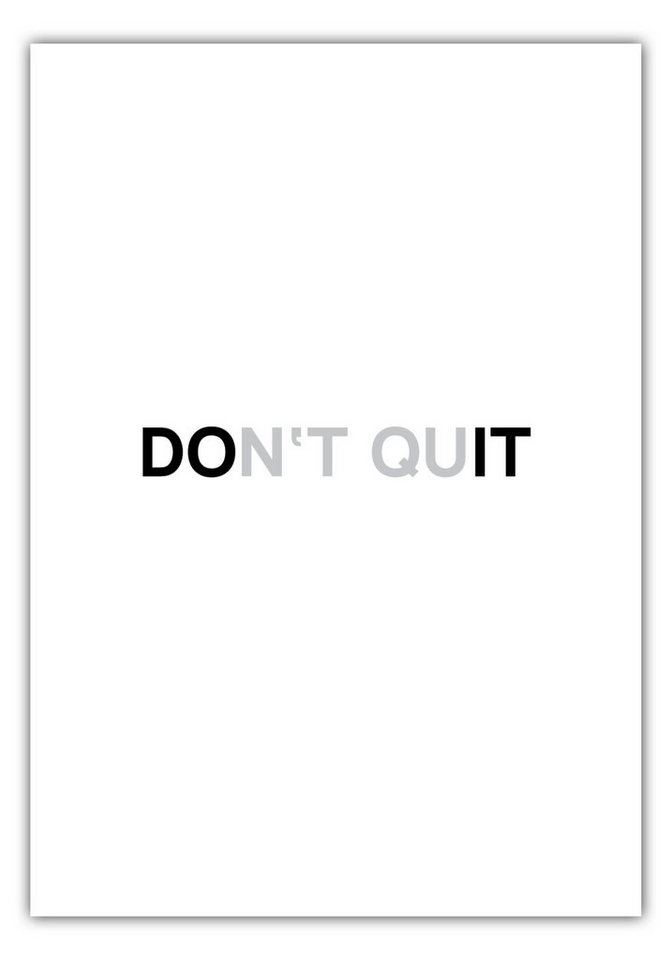 MOTIVISSO Poster Don't Quit Do It von MOTIVISSO