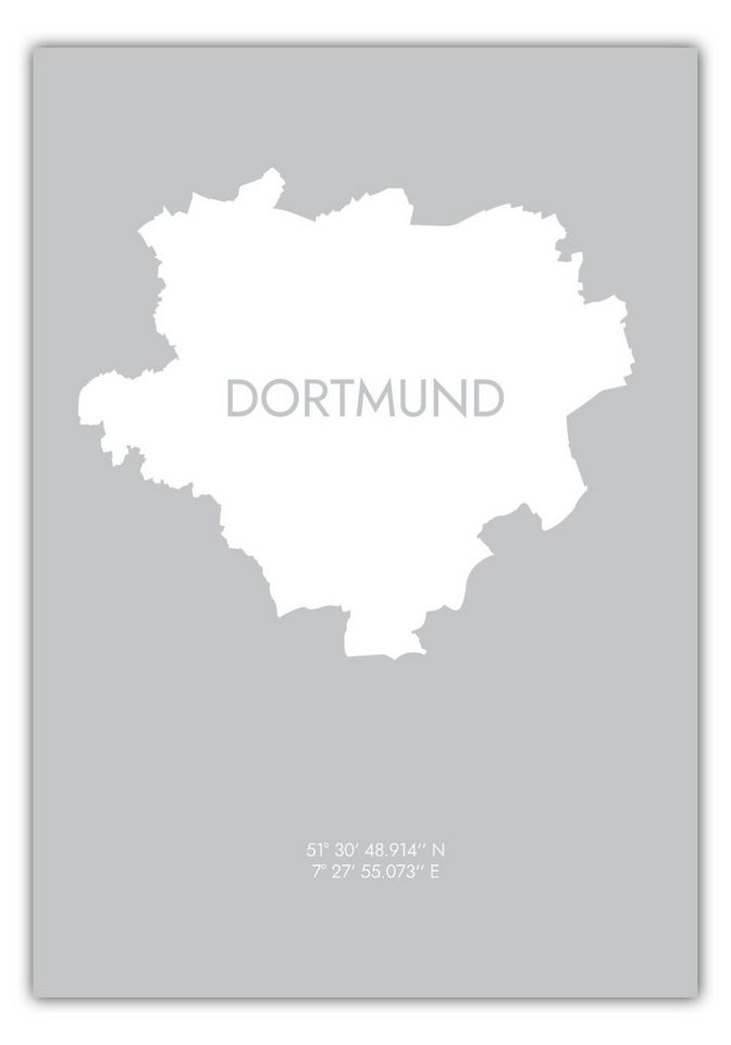 MOTIVISSO Poster Dortmund Koordinaten #6 von MOTIVISSO