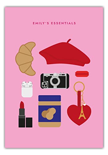 MOTIVISSO Poster Emily in Paris - Emily's Essentials (pink) 30 cm x 30 cm in vielen Größen verfügbar von MOTIVISSO