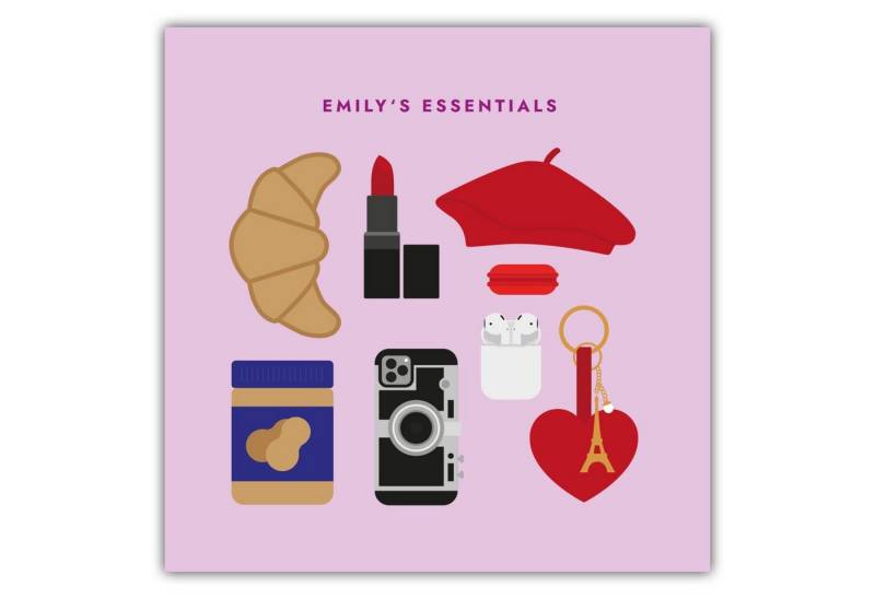 MOTIVISSO Poster Emily in Paris - Emily's Essentials von MOTIVISSO