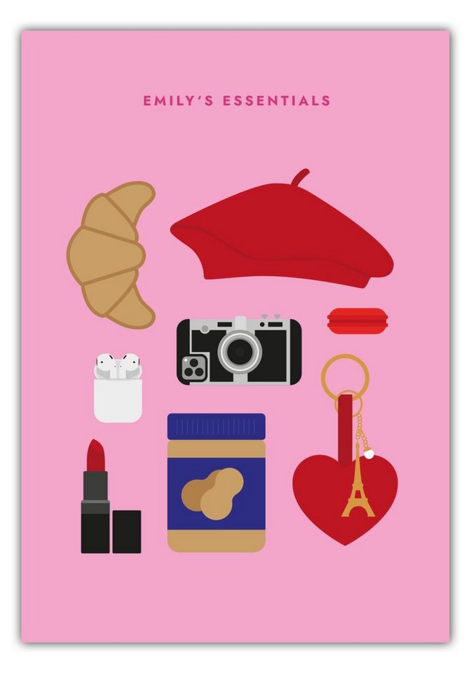 MOTIVISSO Poster Emily in Paris - Emily's Essentials von MOTIVISSO