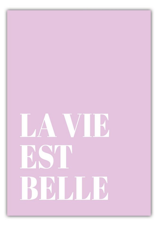 MOTIVISSO Poster Emily in Paris - La Vie Est Belle von MOTIVISSO