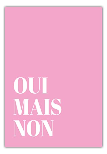 MOTIVISSO Poster Emily in Paris - Oui Mais Non (pink) 70 cm x 100 cm in vielen Größen verfügbar von MOTIVISSO