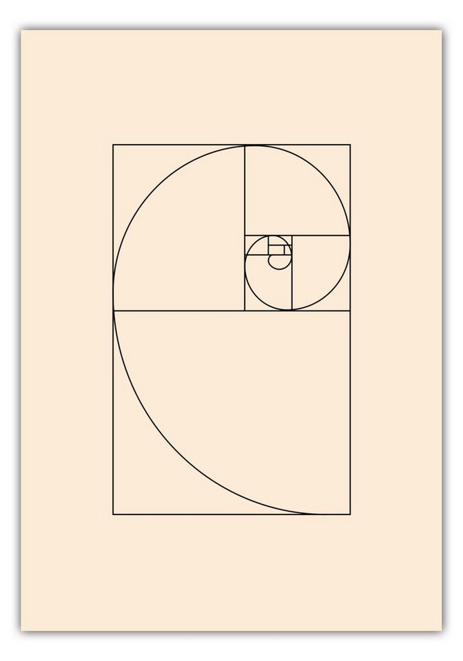 MOTIVISSO Poster Fibonacci groß von MOTIVISSO