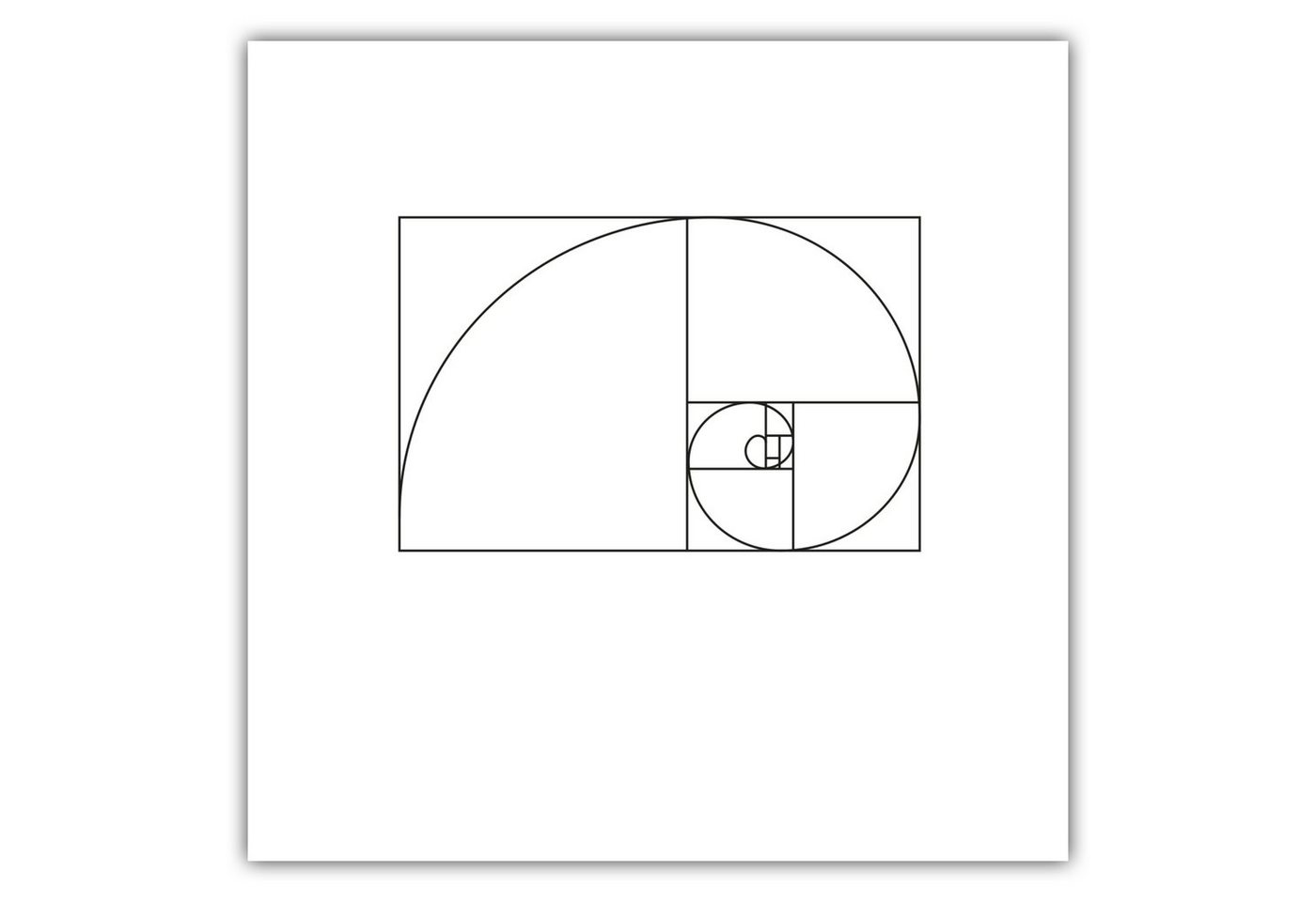 MOTIVISSO Poster Fibonacci klein von MOTIVISSO