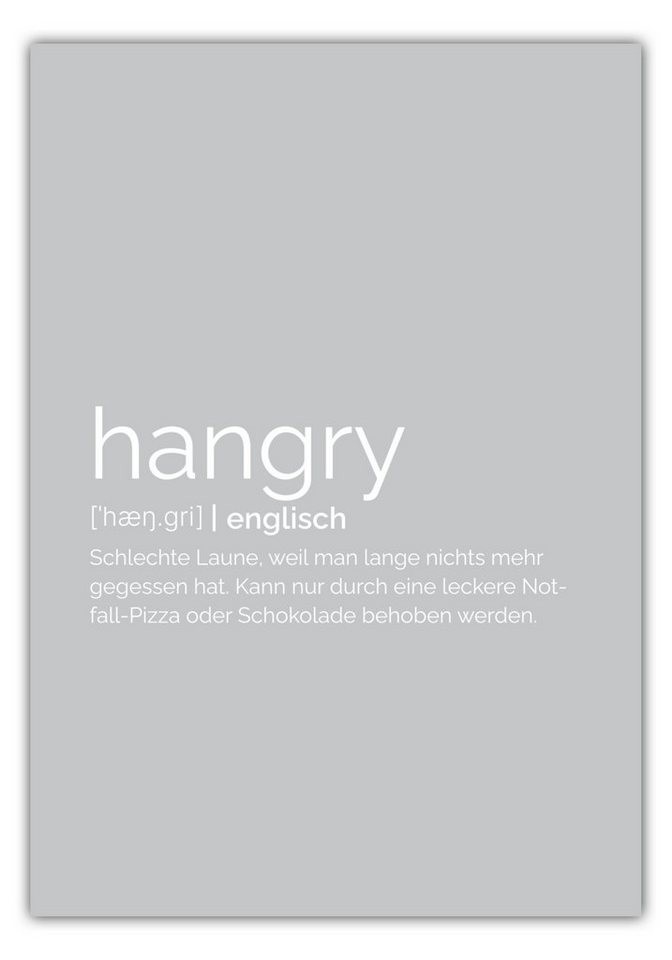 MOTIVISSO Poster Hangry von MOTIVISSO