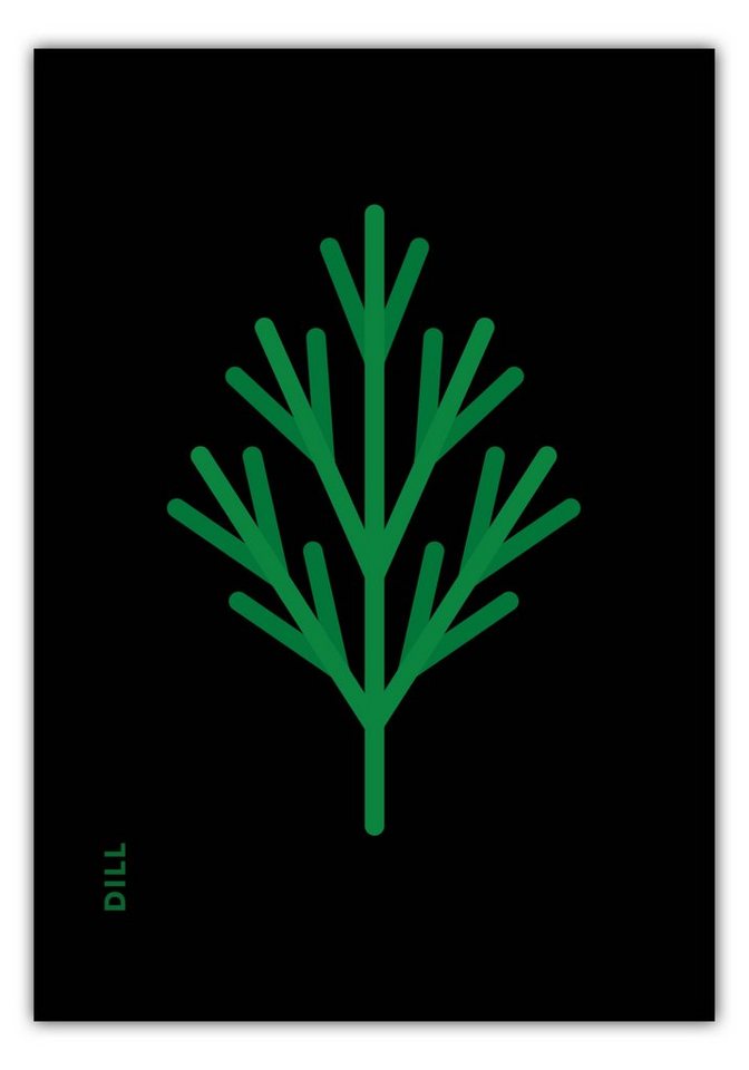 MOTIVISSO Poster Kräuter - Dill von MOTIVISSO