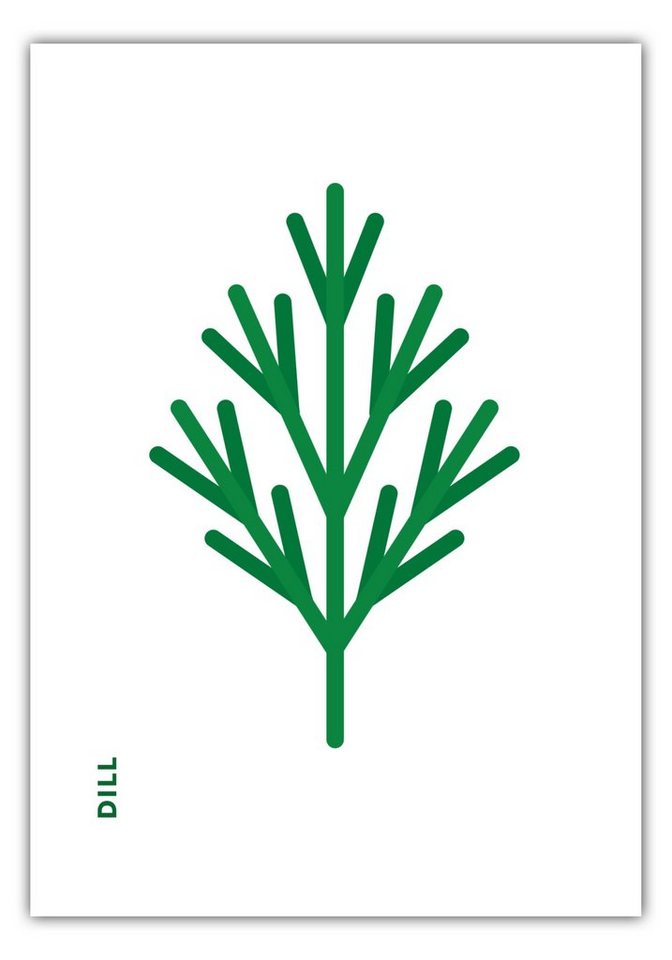 MOTIVISSO Poster Kräuter - Dill von MOTIVISSO