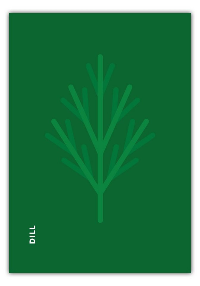 MOTIVISSO Poster Kräuter - Dill von MOTIVISSO