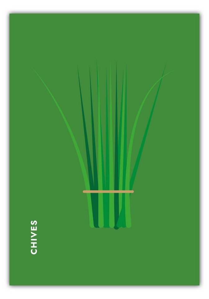 MOTIVISSO Poster Kräuter - Schnittlauch - Chives von MOTIVISSO