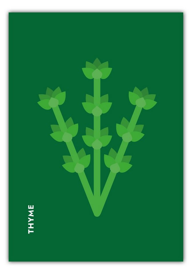 MOTIVISSO Poster Kräuter - Thymian - Thyme von MOTIVISSO