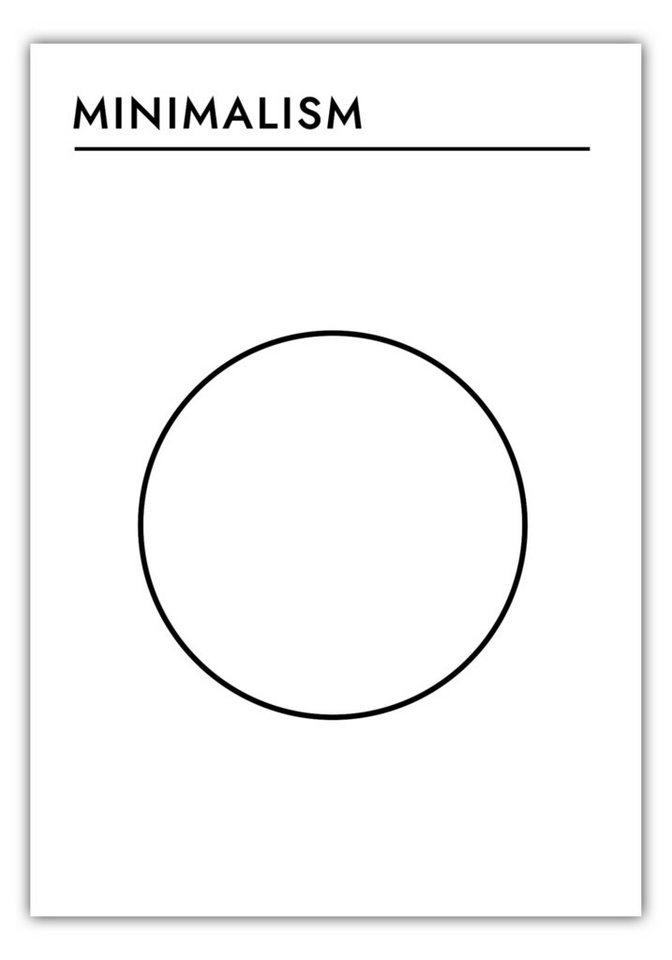 MOTIVISSO Poster Kunststil - Minimalism von MOTIVISSO