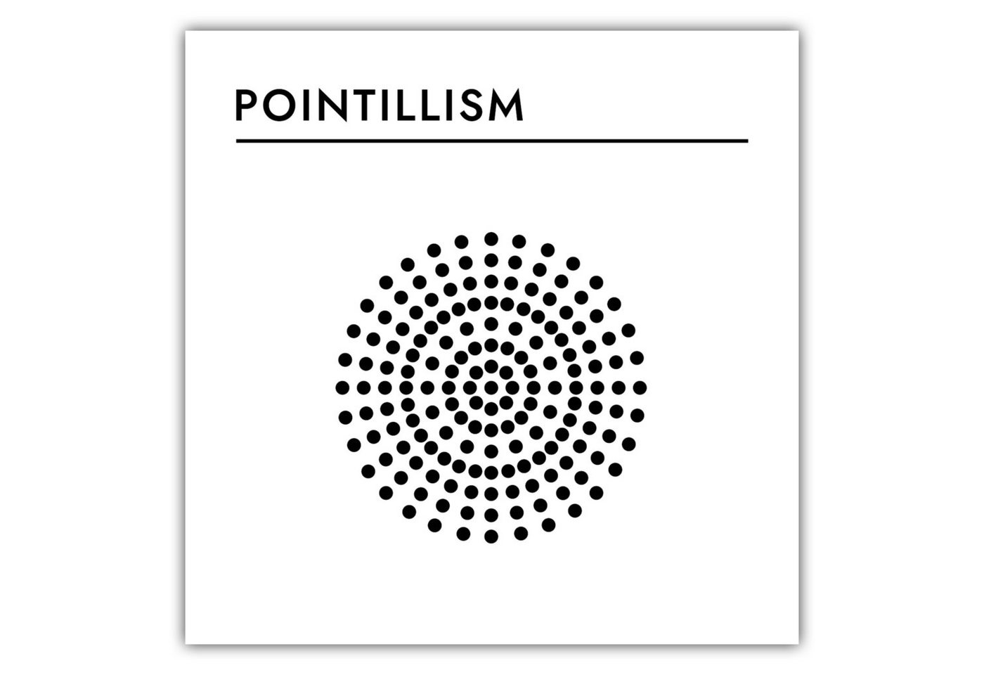 MOTIVISSO Poster Kunststil - Pointillism von MOTIVISSO