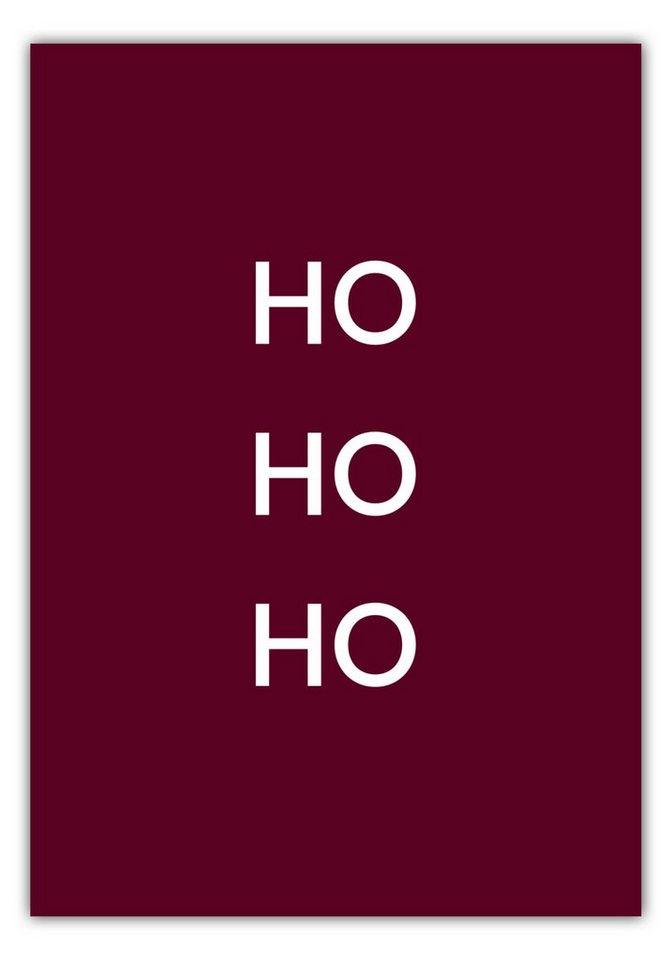 MOTIVISSO Poster Limited Edition: Ho Ho Ho #1 von MOTIVISSO
