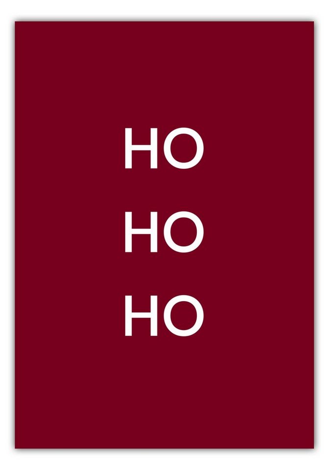 MOTIVISSO Poster Limited Edition: Ho Ho Ho #1 von MOTIVISSO