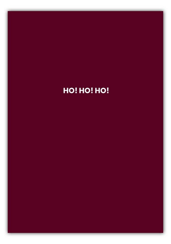 MOTIVISSO Poster Limited Edition: Ho Ho Ho #2 von MOTIVISSO