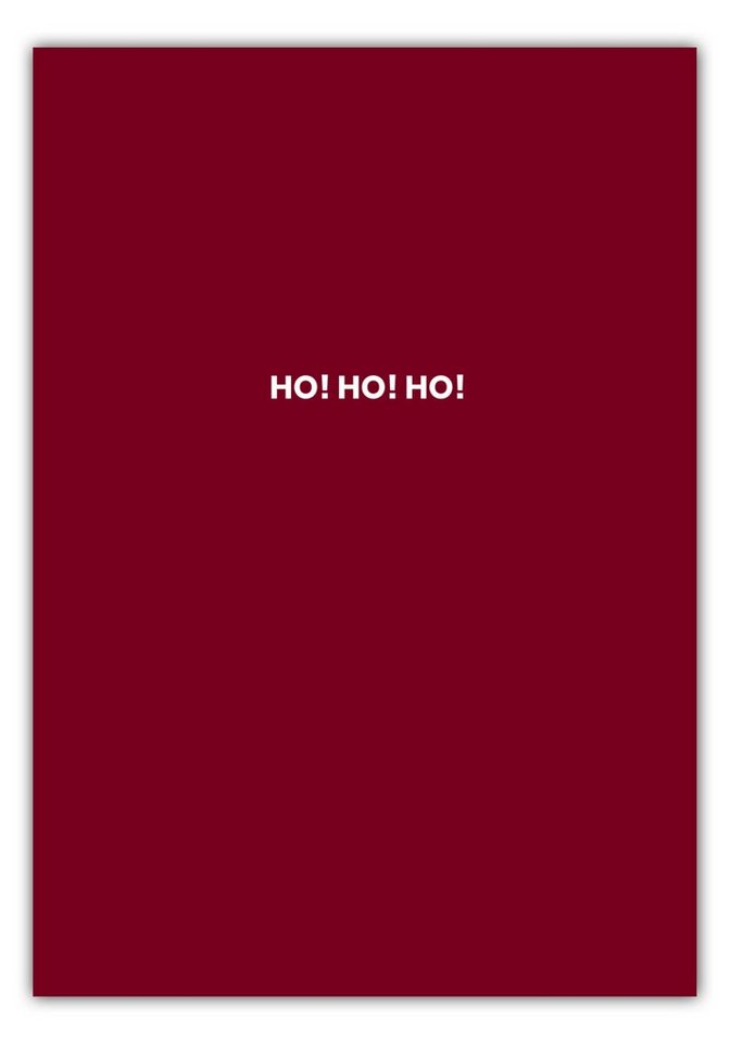 MOTIVISSO Poster Limited Edition: Ho Ho Ho #2 von MOTIVISSO