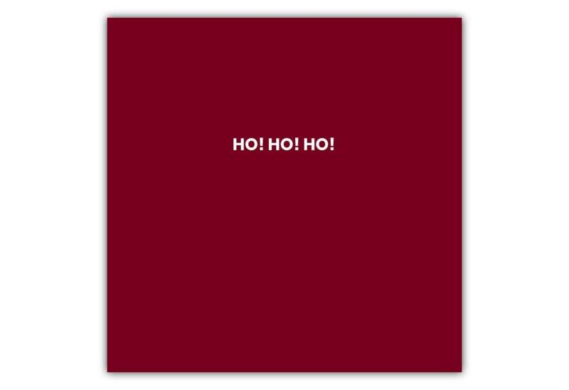 MOTIVISSO Poster Limited Edition: Ho Ho Ho #2 von MOTIVISSO