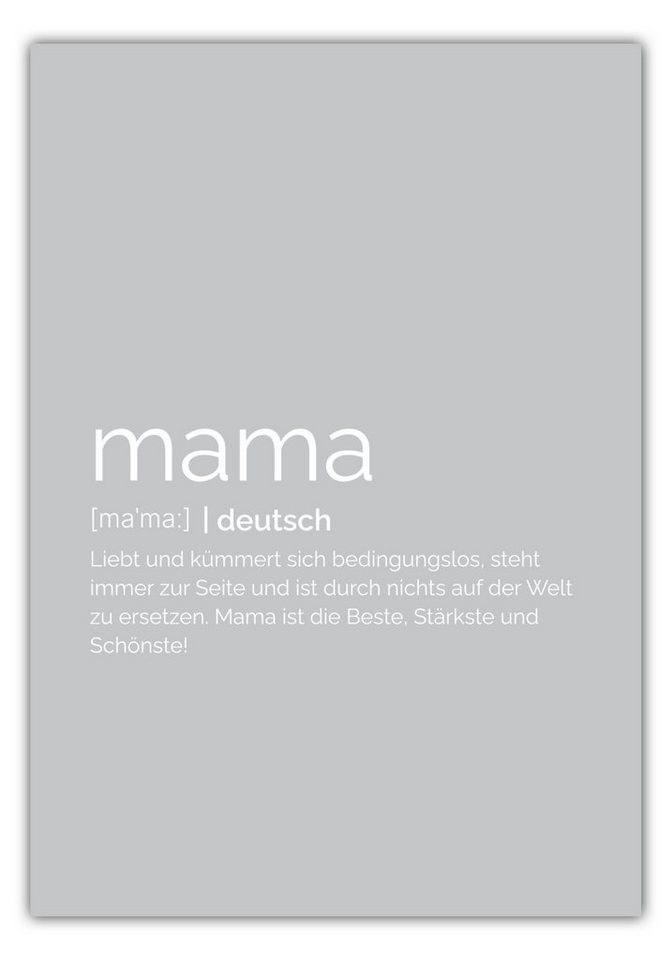 MOTIVISSO Poster Mama von MOTIVISSO