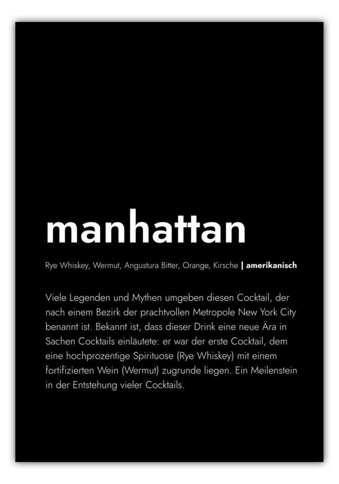 MOTIVISSO Poster Manhattan - Definition von MOTIVISSO