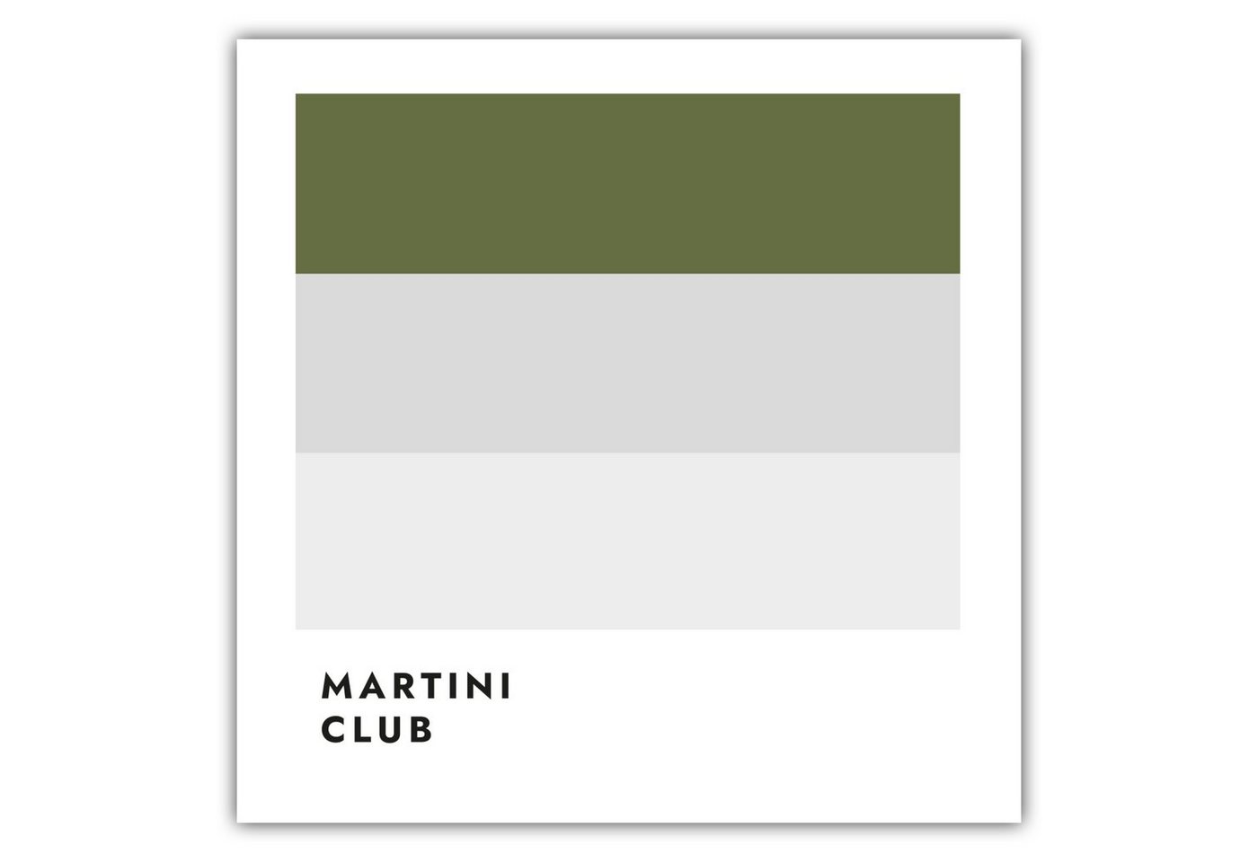 MOTIVISSO Poster Martini Club von MOTIVISSO