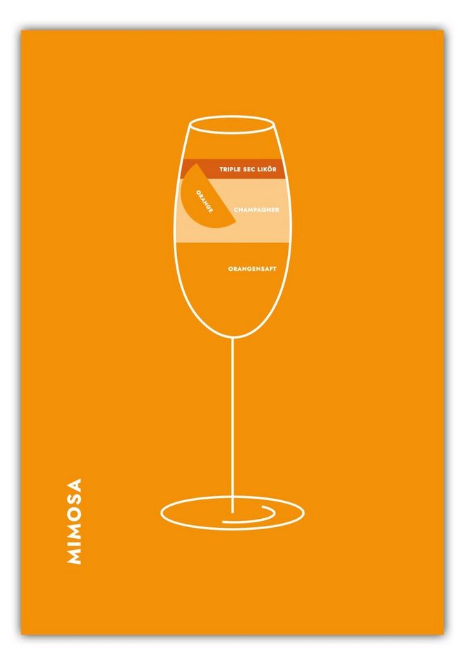 MOTIVISSO Poster Mimosa im Glas von MOTIVISSO