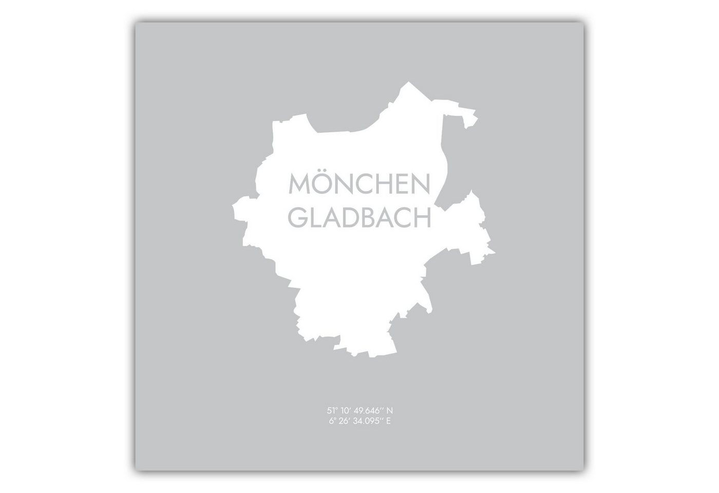 MOTIVISSO Poster Mönchengladbach Koordinaten #6 von MOTIVISSO