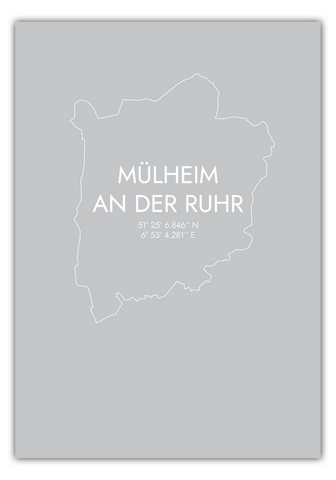 MOTIVISSO Poster Mülheim Koordinaten #7 von MOTIVISSO