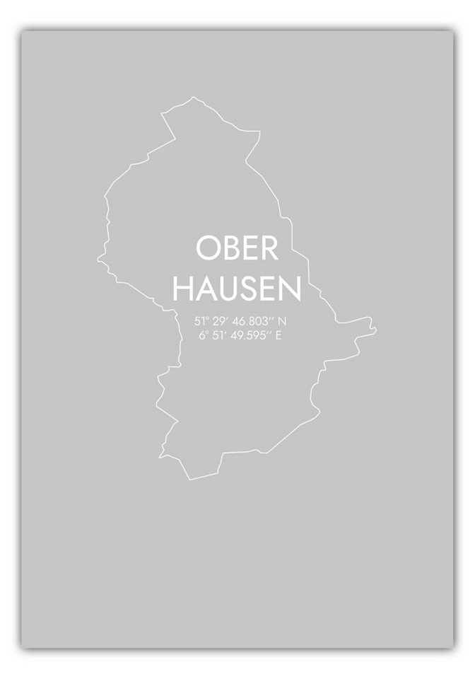 MOTIVISSO Poster Oberhausen Koordinaten #7 von MOTIVISSO