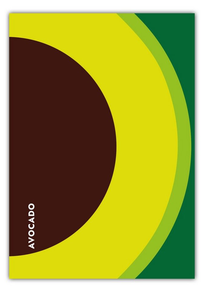MOTIVISSO Poster Obst & Gemüse - Avocado von MOTIVISSO