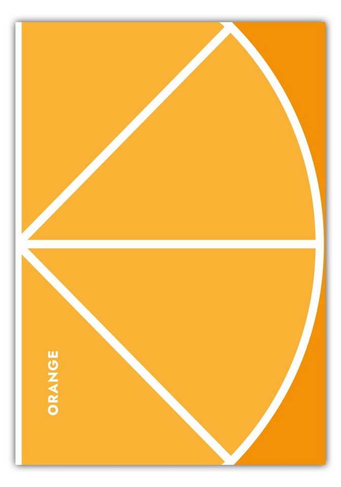 MOTIVISSO Poster Obst & Gemüse - Orange von MOTIVISSO