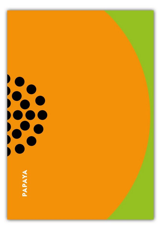 MOTIVISSO Poster Obst & Gemüse - Papaya von MOTIVISSO