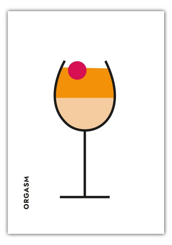 MOTIVISSO Poster Orgasm im Glas (Bauhaus-Style) von MOTIVISSO