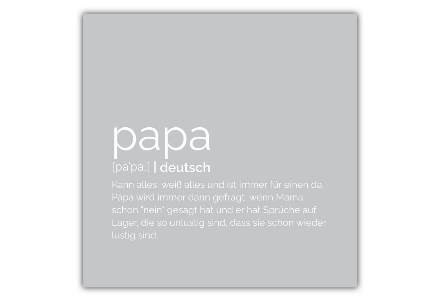 MOTIVISSO Poster Papa von MOTIVISSO