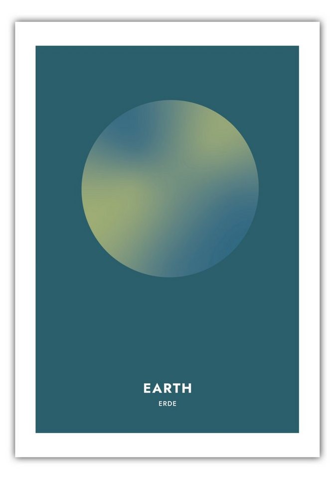 MOTIVISSO Poster Planeten - Erde - Earth von MOTIVISSO
