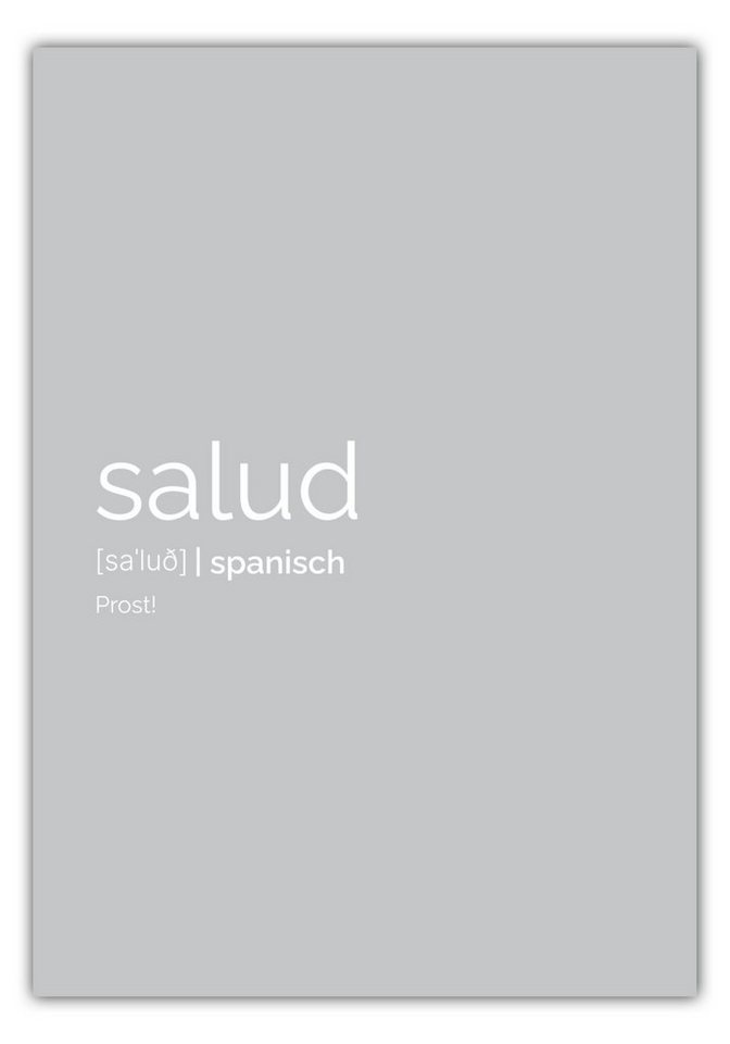 MOTIVISSO Poster Salud (Spanisch: Prost) von MOTIVISSO