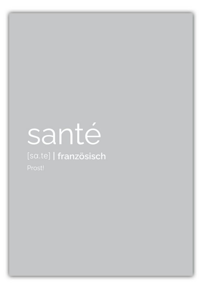 MOTIVISSO Poster Santé (Französisch: Prost) von MOTIVISSO