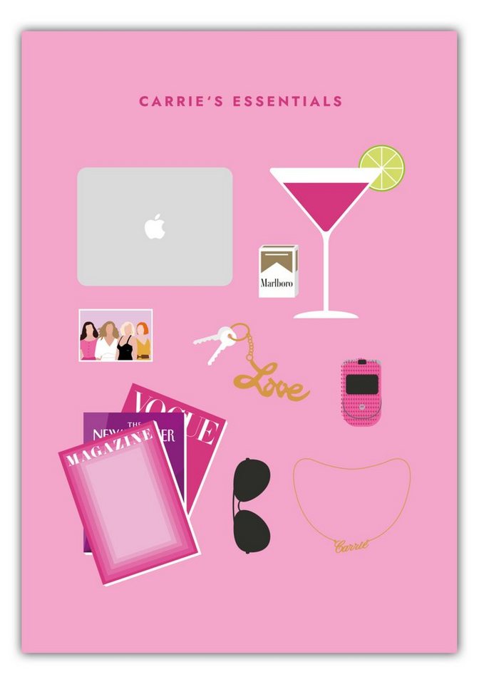 MOTIVISSO Poster Sex And The City - Carrie's Essentials von MOTIVISSO