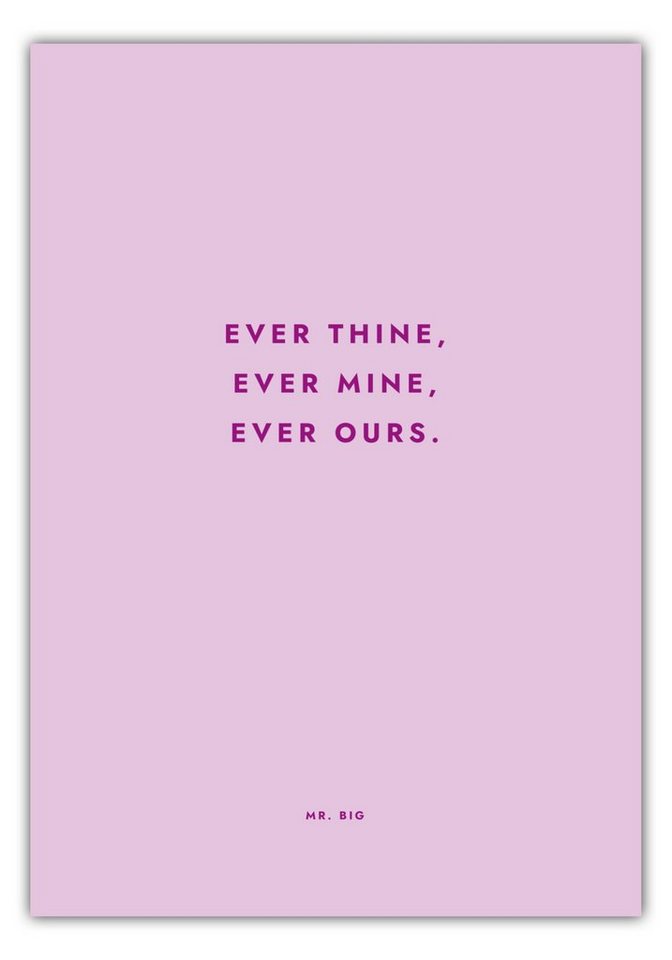 MOTIVISSO Poster Sex And The City - Ever Thine Ever Mine Ever Ours von MOTIVISSO